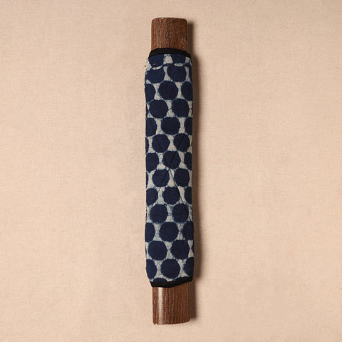 Buy Handmade Cotton Blue Fridge Handle Cover