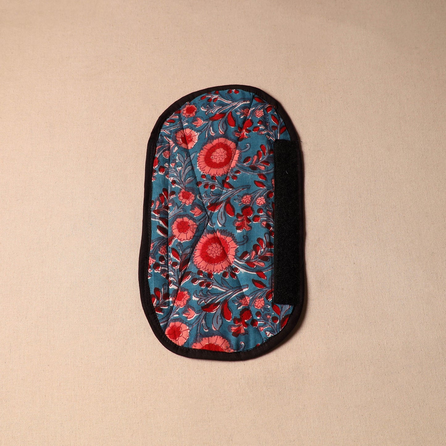 Blue - handmade cotton fridge handle cover 40 - handcrafted