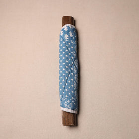 Blue - handmade cotton fridge handle cover 40 - handcrafted