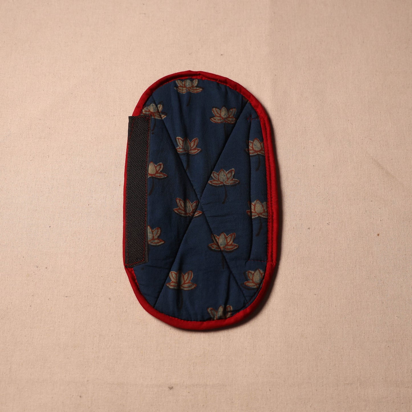 Buy Handmade Cotton Blue Fridge Handle Cover 42