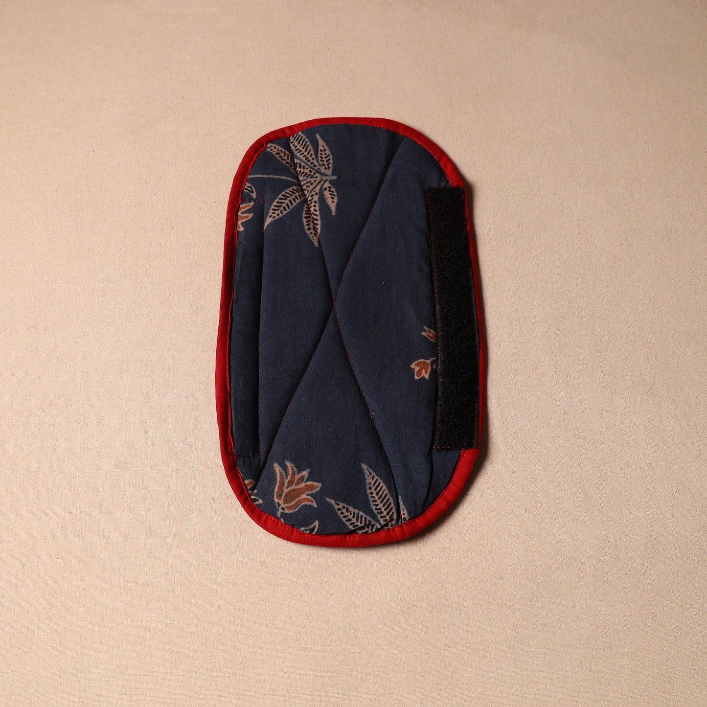 Blue - handmade cotton fridge handle cover 50 - handcrafted