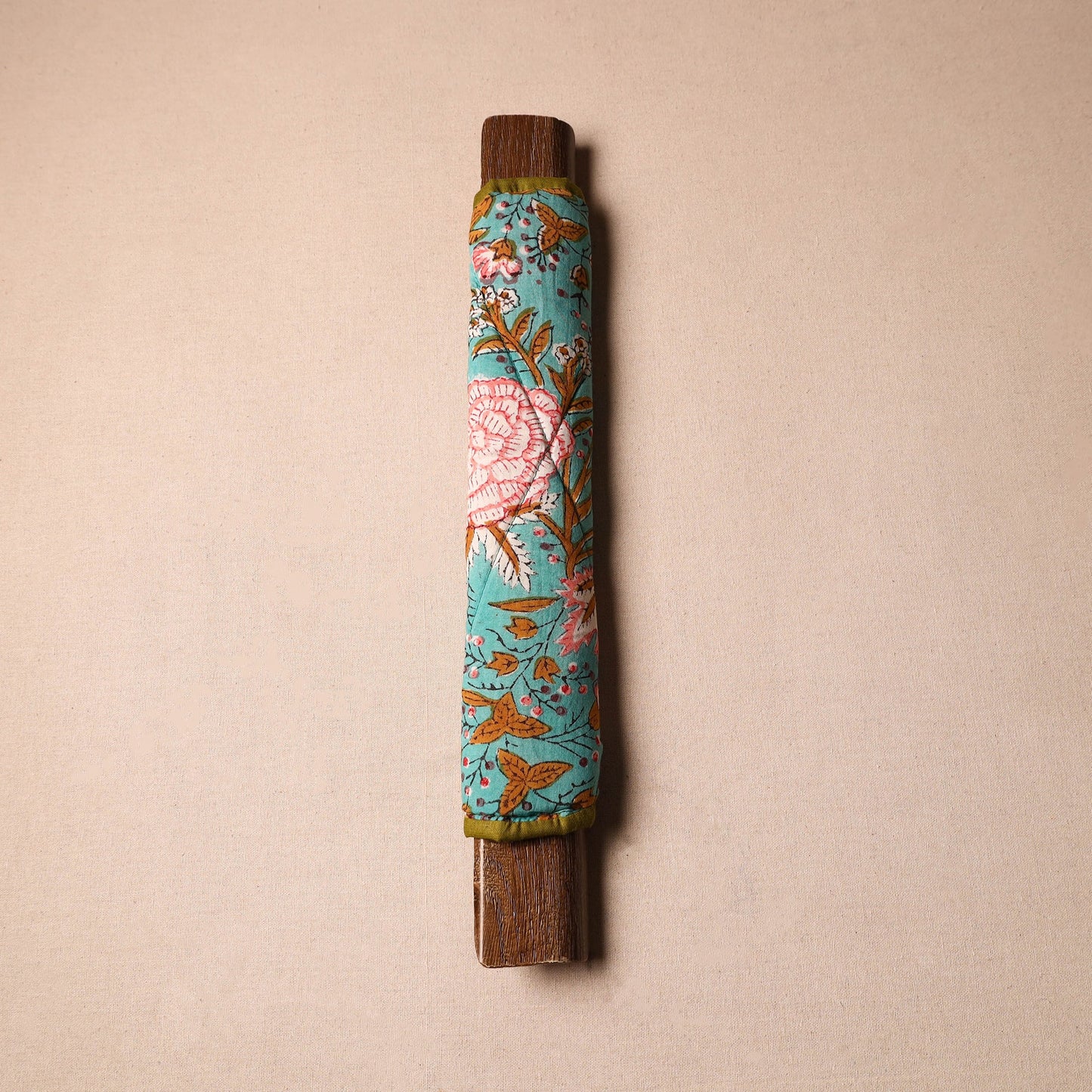 Buy Blue Handmade Cotton Fridge Handle Cover