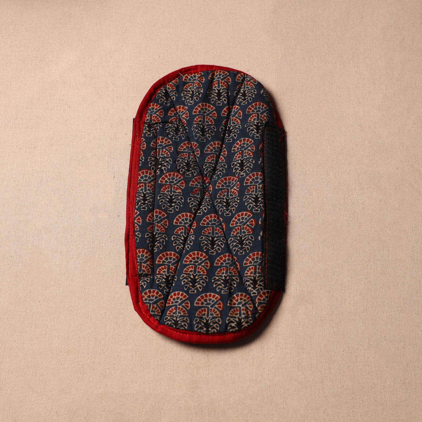 Buy Handmade Cotton Blue Fridge Handle Cover