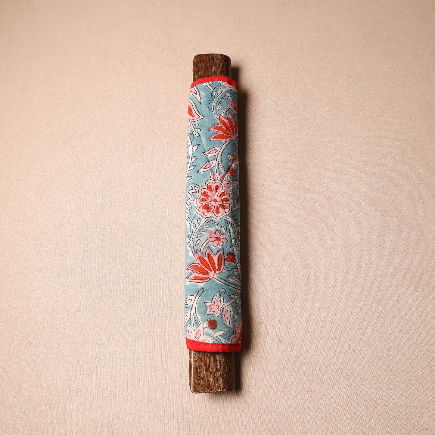 Buy Blue Handmade Cotton Fridge Handle Cover