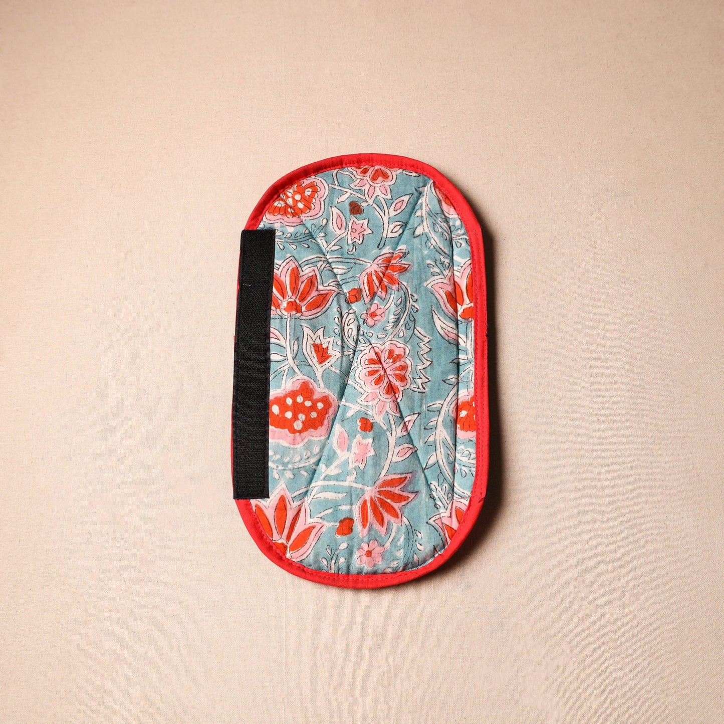 Buy Blue Handmade Cotton Fridge Handle Cover