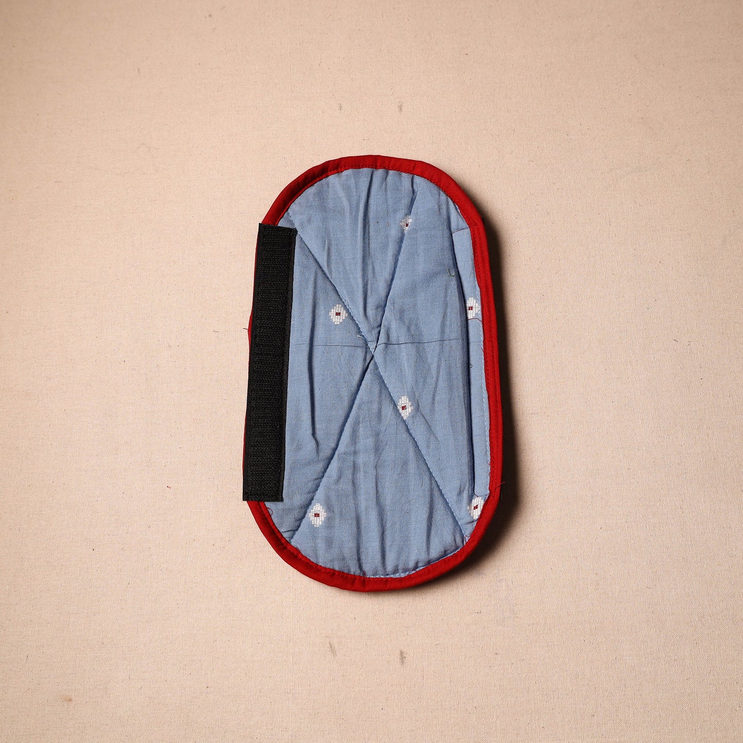 Buy Handmade Cotton Blue Fridge Handle Cover