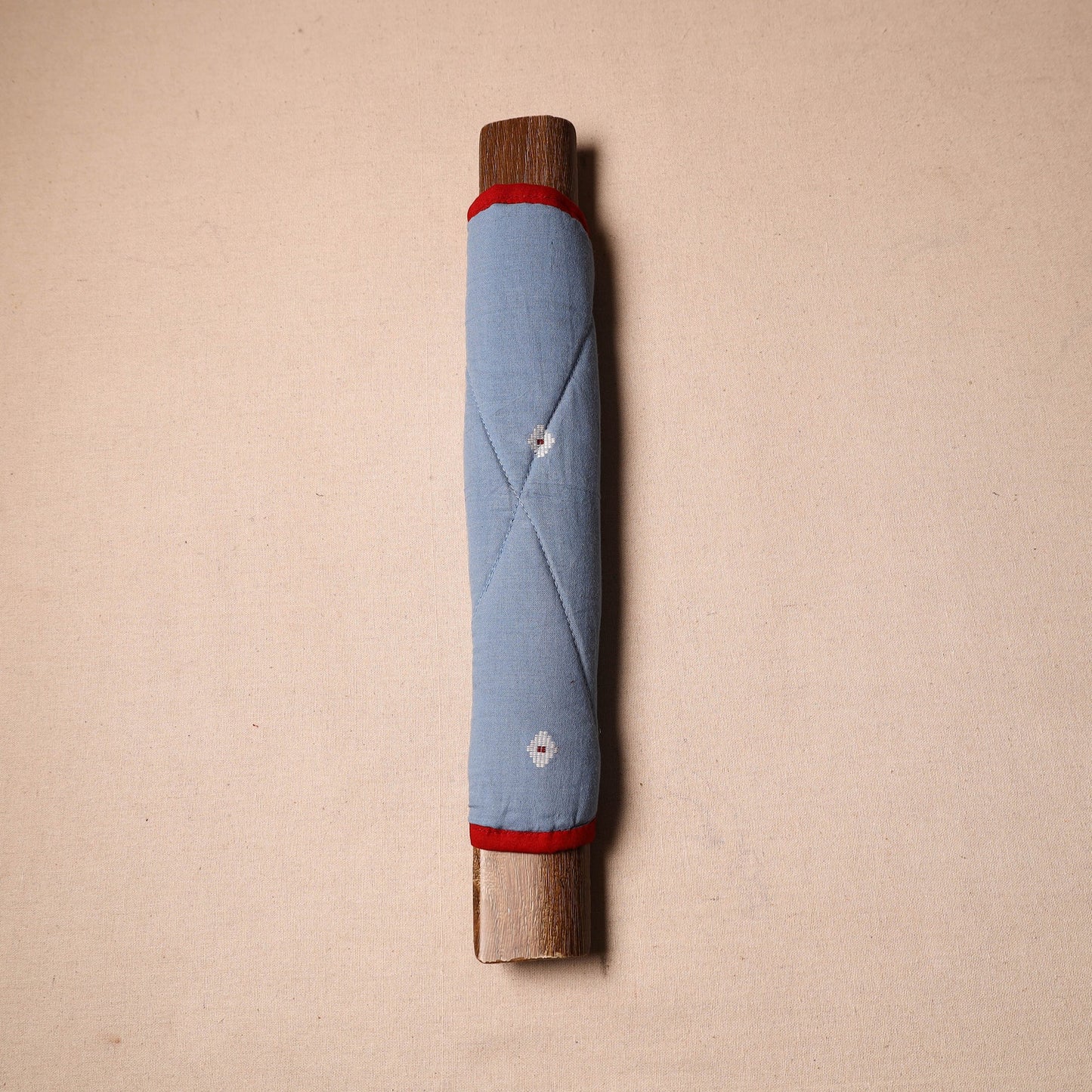 Buy Handmade Cotton Blue Fridge Handle Cover