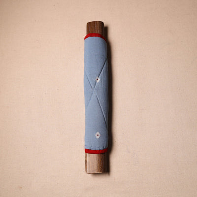 Buy Handmade Cotton Blue Fridge Handle Cover