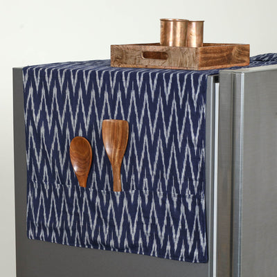Buy Handmade Cotton Fridge Top Cover with Multiple Pockets 02 Online l iTokri.com