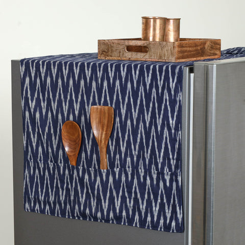 Buy Handmade Cotton Fridge Top Cover with Multiple Pockets 02 Online l iTokri.com