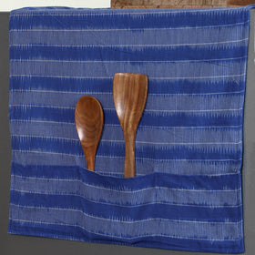 Buy Blue Handmade Cotton Fridge Top Cover with Multiple Pockets