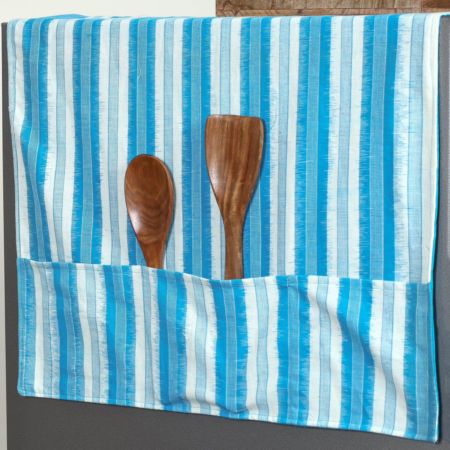 Buy Handmade Cotton Fridge Top Cover with Multiple Pockets 07 Online l iTokri.com