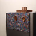 Blue - handmade cotton fridge top cover with multiple