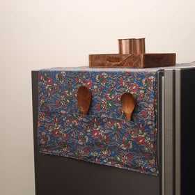 Blue - handmade cotton fridge top cover with multiple
