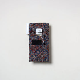 Blue Handmade Cotton Mobile Charging Holder