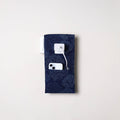 Blue Handmade Cotton Mobile Charging Holder