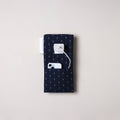 Blue Handmade Cotton Mobile Charging Holder