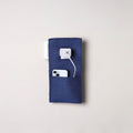 Blue Handmade Cotton Mobile Charging Holder