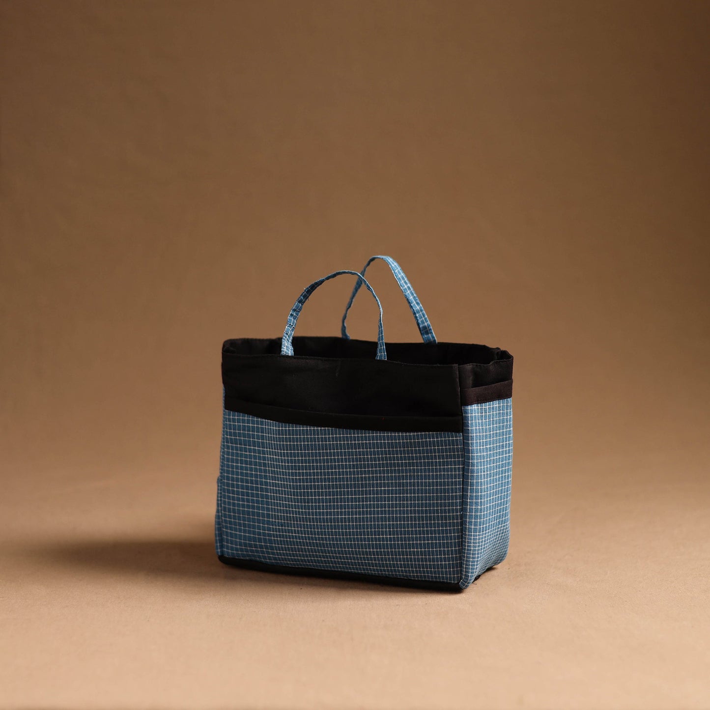  Blue Handmade Cotton Multipurpose Cosmetic/Toiletry Bag