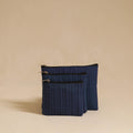 Buy Blue Handmade Cotton Utility Pouch Set