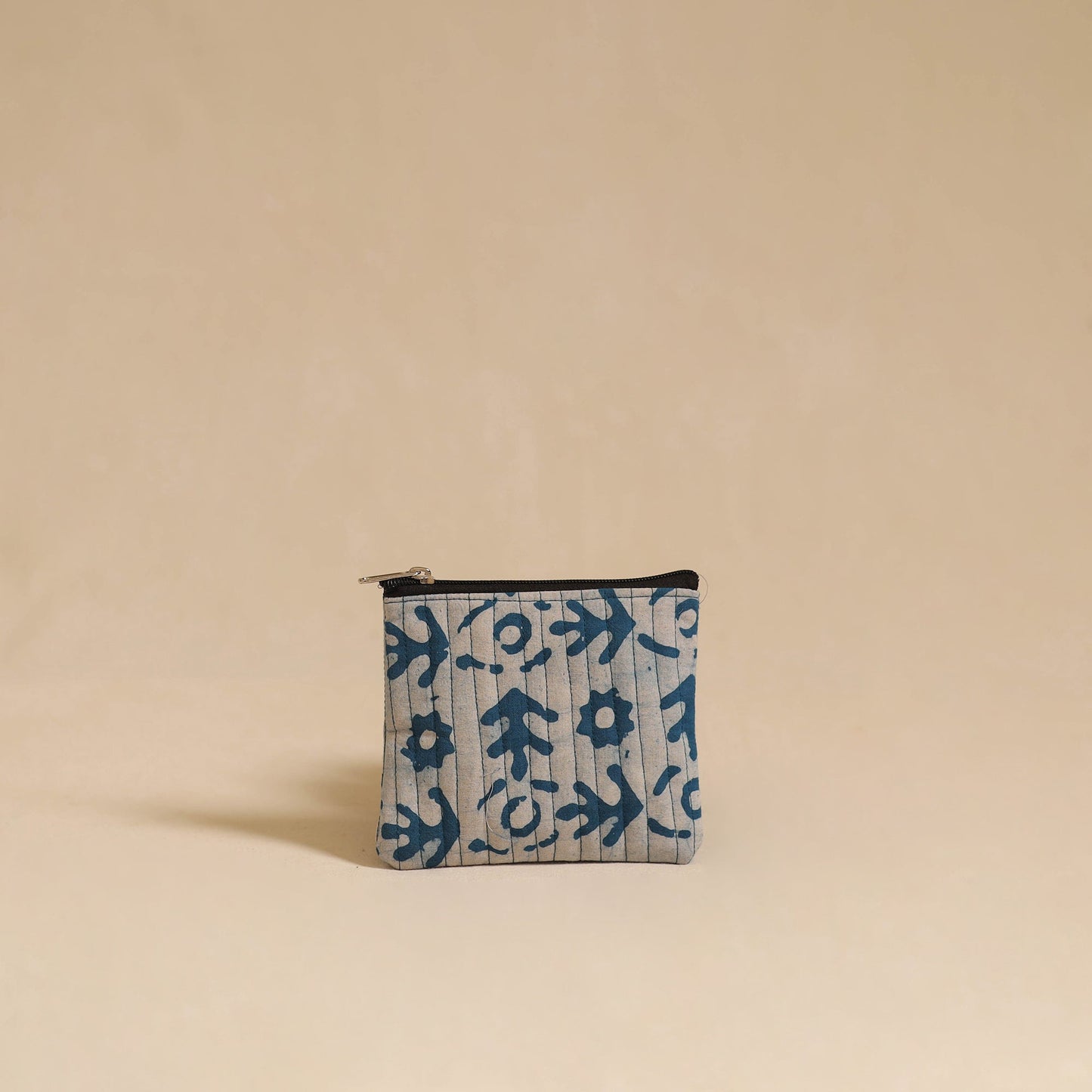 Blue - handmade cotton multipurpose utility pouch (set