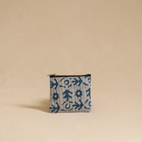 Blue - handmade cotton multipurpose utility pouch (set