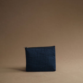 Blue - handmade cotton multipurpose utility pouches (set