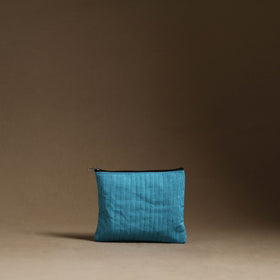 Blue - handmade cotton multipurpose utility pouches (set