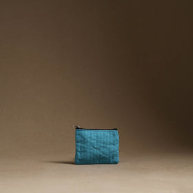 Blue - handmade cotton multipurpose utility pouches (set