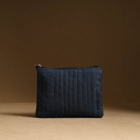 Blue - handmade cotton multipurpose utility pouches (set