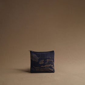 Blue- handmade cotton multipurpose utility pouches (set