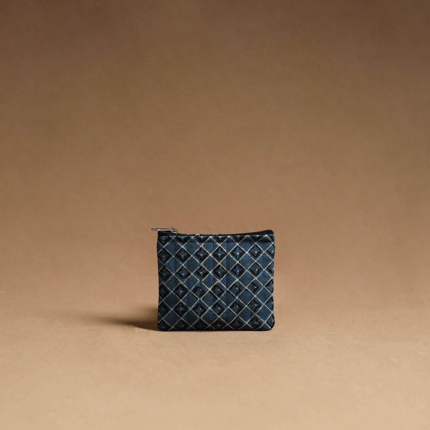 Blue Handmade Cotton Multipurpose Utility Pouches (set of 3)