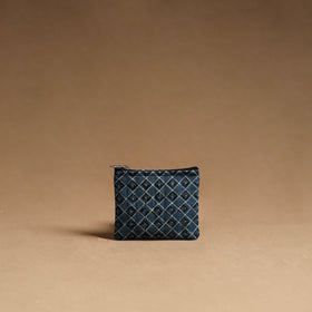 Blue Handmade Cotton Multipurpose Utility Pouches (set of 3)