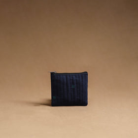 Blue Handmade Cotton Multipurpose Utility Pouches (set of 3)