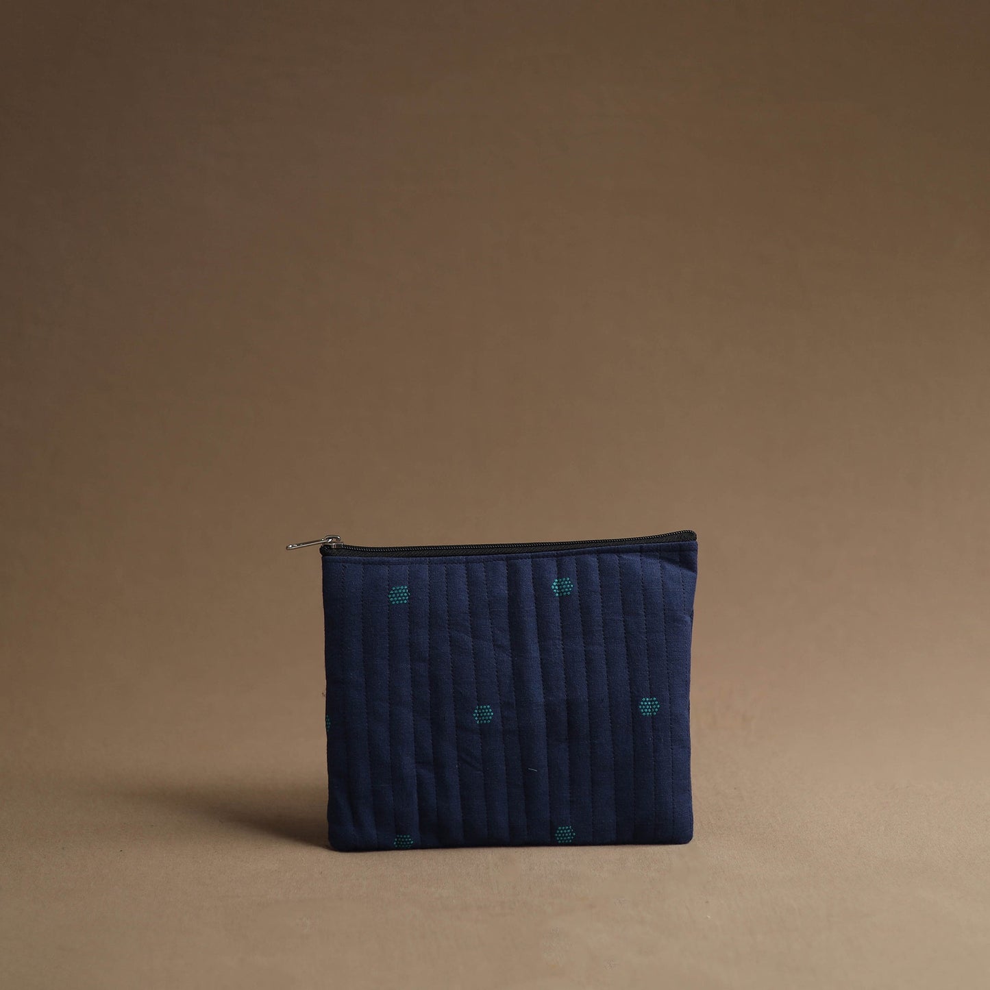 Blue - handmade cotton multipurpose utility pouches (set