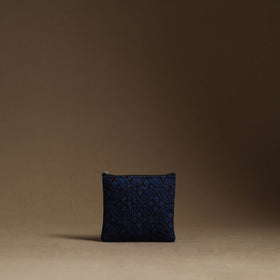 Blue - handmade cotton multipurpose utility pouches (set