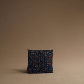 Blue - handmade cotton multipurpose utility pouches (set