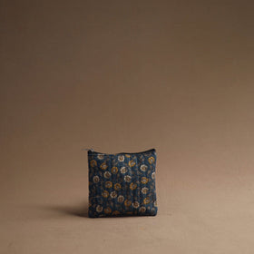 Blue - handmade cotton multipurpose utility pouches (set