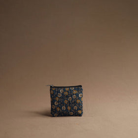 Blue - handmade cotton multipurpose utility pouches (set