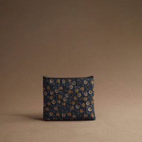 Blue - handmade cotton multipurpose utility pouches (set