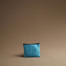 Blue - handmade cotton multipurpose utility pouches (set