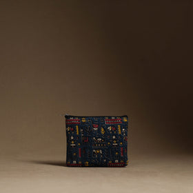 Blue - handmade cotton multipurpose utility pouches (set