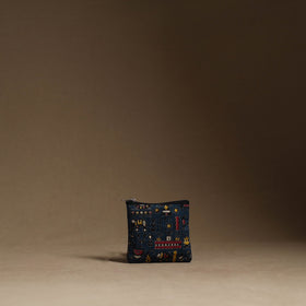 Blue - handmade cotton multipurpose utility pouches (set