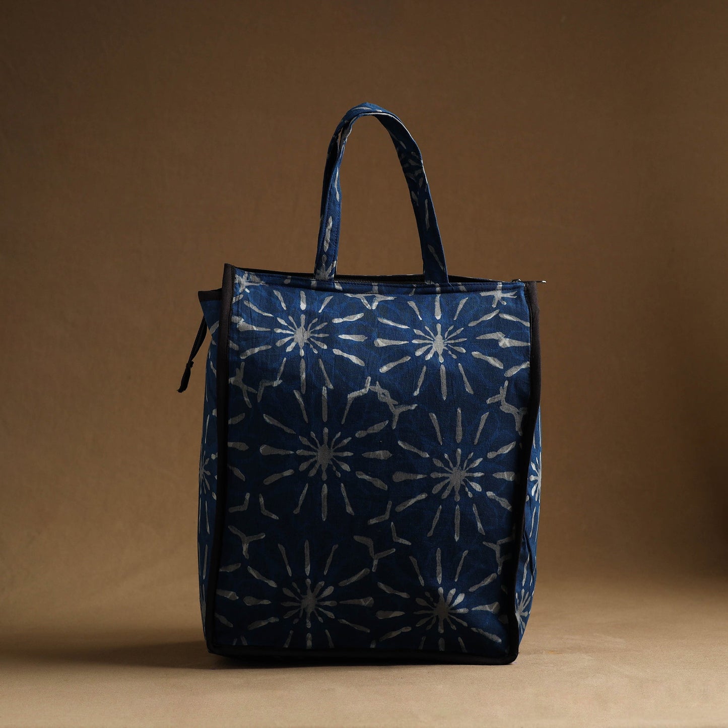 Blue Handmade And Durable Cotton Shopping Hand Bag