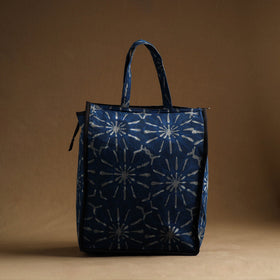 Blue Handmade And Durable Cotton Shopping Hand Bag