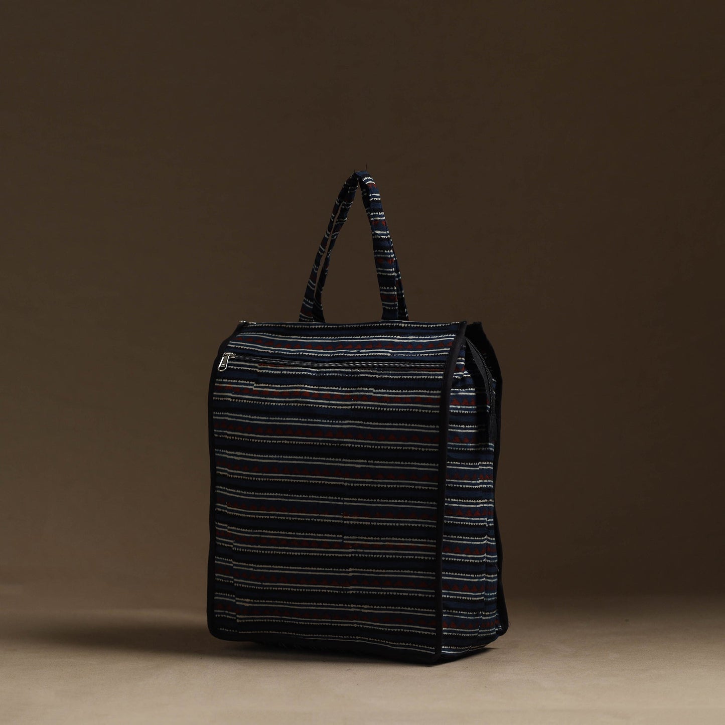 Blue Handmade Cotton Shopping Hand bag