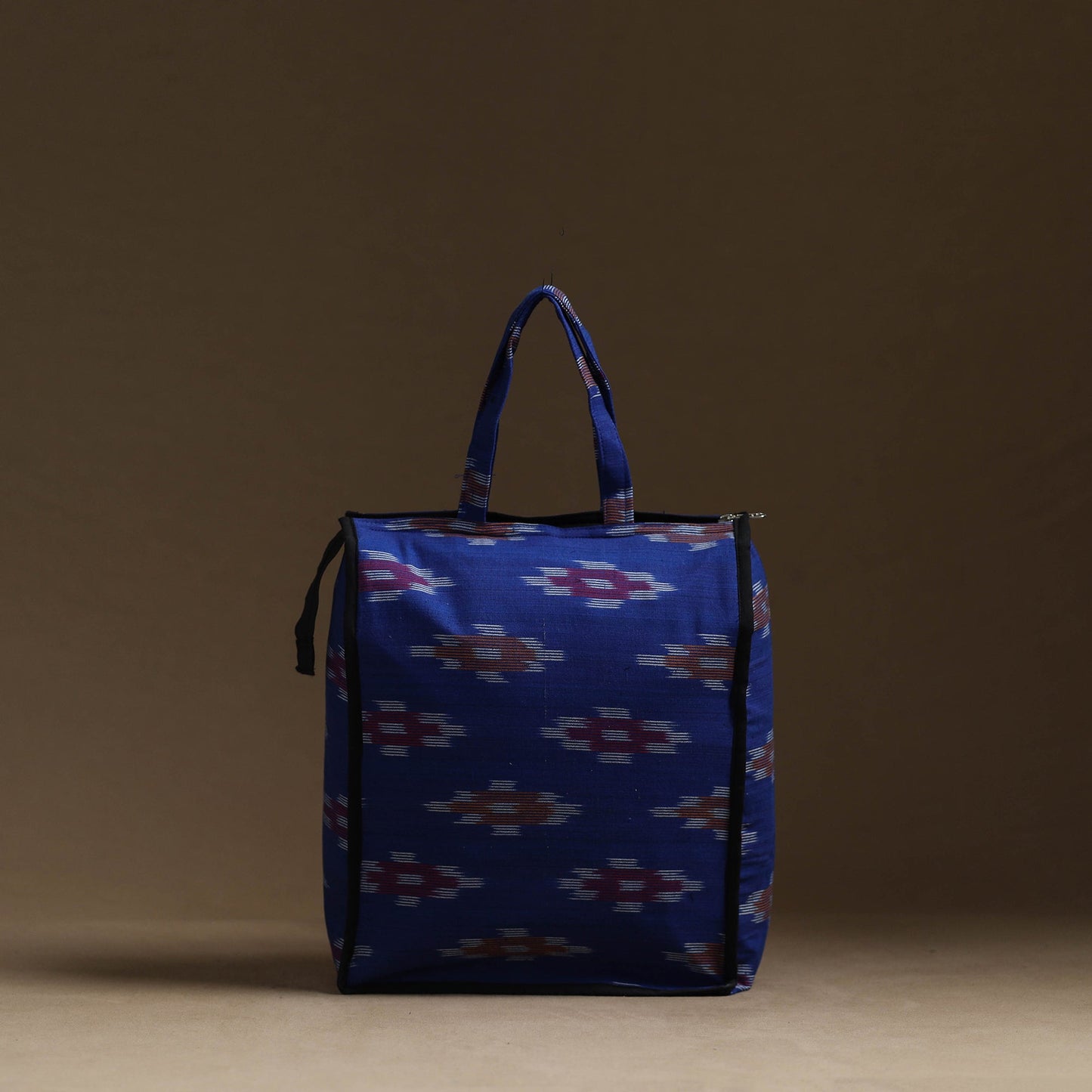 Blue Handmade Cotton Shopping Hand bag