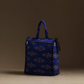 Blue Handmade Cotton Shopping Hand bag