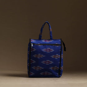 Blue Handmade Cotton Shopping Hand bag