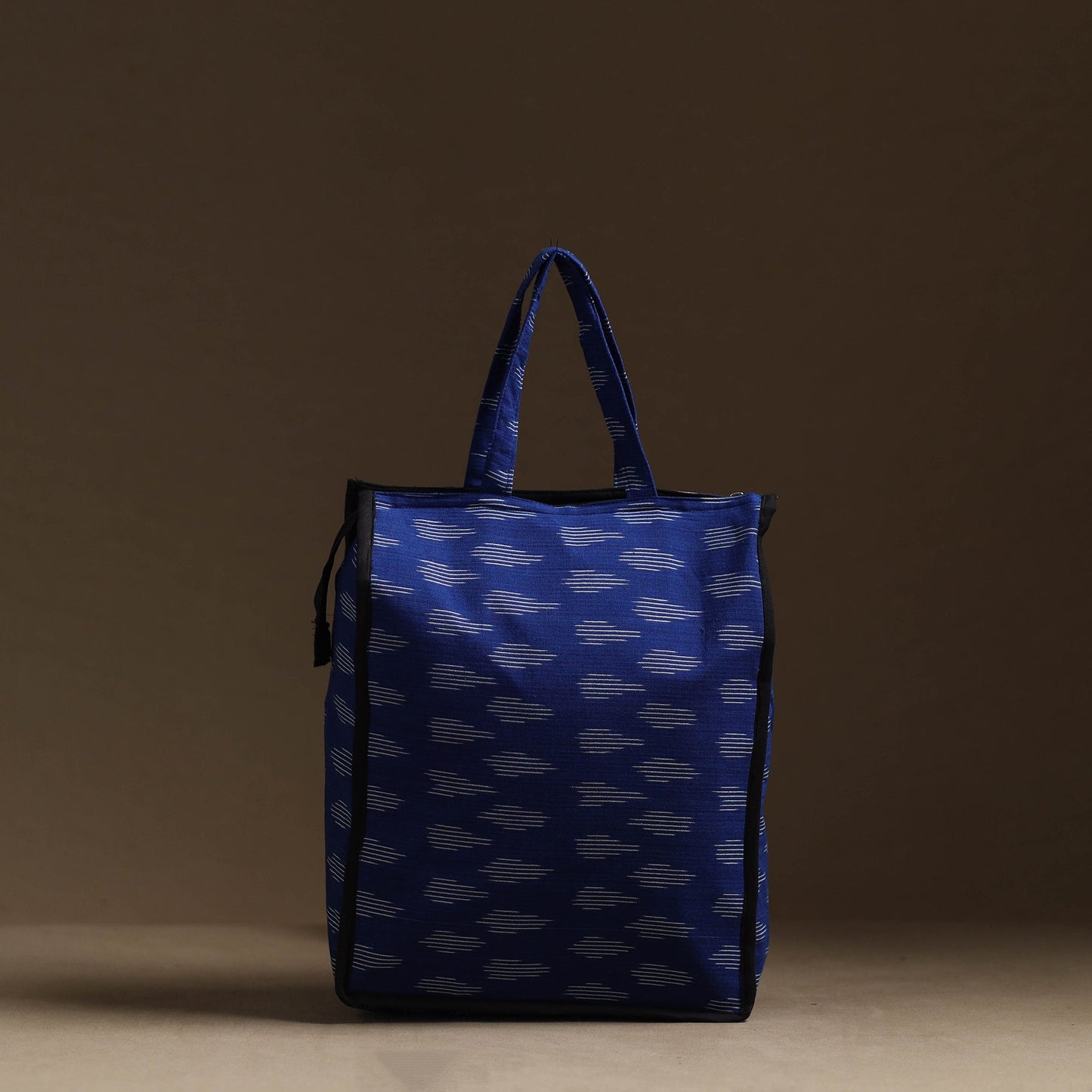 Blue Handmade Cotton Shopping Hand bag
